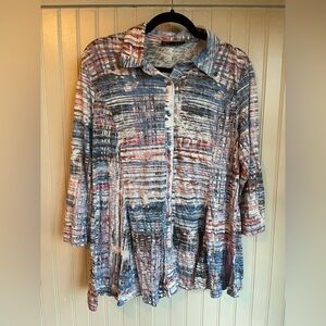 Carine Women’s snap blouse XL